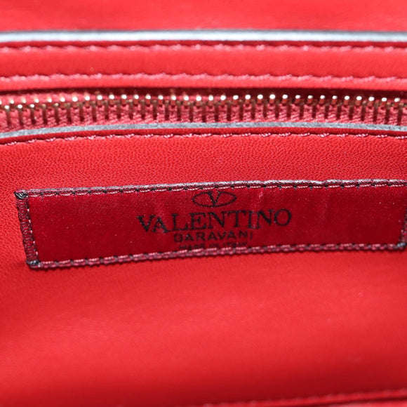VALENTINO Rock Studs Chain Bag Leather 2way Multicolor Gold Auth 189762M