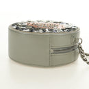 CHANEL Matelasse Chain Shoulder Bag Sequin Leather Gray Silver CC Auth 189763SM-4