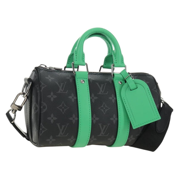 LOUIS VUITTON Eclipse Keepall Bandouliere 25 Bag 2way M25885 LV Auth 189764SV