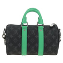 LOUIS VUITTON Eclipse Keepall Bandouliere 25 Bag 2way M25885 LV Auth 189764SV-2