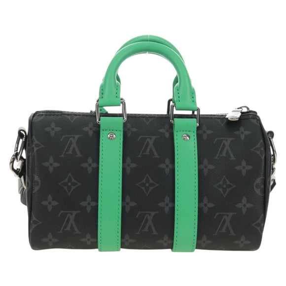 LOUIS VUITTON Eclipse Keepall Bandouliere 25 Bag 2way M25885 LV Auth 189764SV