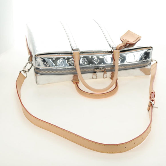 LOUIS VUITTON Monogram mirror Neo PDV Bag 2way Silver M58755 LV Auth 189765SM