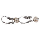 CHANEL COCO Mark Pierce Earring metal Silver CC Auth 189767A-14
