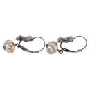 CHANEL COCO Mark Pierce Earring metal Silver CC Auth 189767A-15