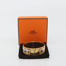 HERMES Charniere Bracelet metal Gold Tone Auth 189768M-12
