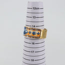 HERMES Charniere Bracelet metal Gold Tone Auth 189768M-16
