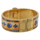 HERMES Charniere Bracelet metal Gold Tone Auth 189768M-1