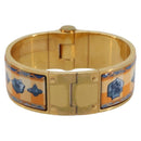 HERMES Charniere Bracelet metal Gold Tone Auth 189768M-13