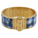 HERMES Charniere Bracelet metal Gold Tone Auth 189768M-2