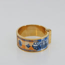 HERMES Charniere Bracelet metal Gold Tone Auth 189768M-3