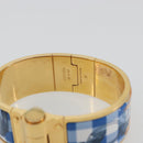 HERMES Charniere Bracelet metal Gold Tone Auth 189768M-5