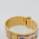 HERMES Charniere Bracelet metal Gold Tone Auth 189768M-7