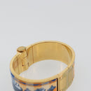 HERMES Charniere Bracelet metal Gold Tone Auth 189768M-8