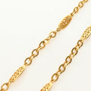 CHANEL Necklace metal Gold Tone CC Auth 189769SM-15