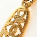 CHANEL Necklace metal Gold Tone CC Auth 189769SM-12