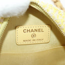 CHANEL Chain Shoulder Bag Tweed 2way Yellow Gold Silver CC Auth 189770M-21