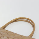 CHANEL Matelasse Reprint Tote Bag Patent leather Beige CC Auth 189771M-14