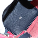 HERMES Picotan Lock PM Bag Taurillon ClemenceLeather Pink Silver Auth 189772SM-10