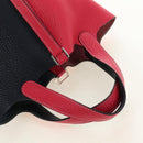 HERMES Picotan Lock PM Bag Taurillon ClemenceLeather Pink Silver Auth 189772SM-6
