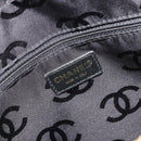 CHANEL Wild Stitch Hand Bag Leather Black Gold CC Auth 189773-19