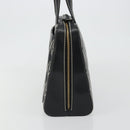 CHANEL Wild Stitch Hand Bag Leather Black Gold CC Auth 189773-3