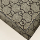 GUCCI GG Supreme Sherry Line Tote Bag PVC 2way Beige Gold 450950 Auth 189774M-14