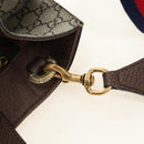 GUCCI GG Supreme Sherry Line Tote Bag PVC 2way Beige Gold 450950 Auth 189774M-17