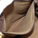 GUCCI GG Supreme Sherry Line Tote Bag PVC 2way Beige Gold 450950 Auth 189774M-23