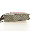 GUCCI GG Supreme Sherry Line Tote Bag PVC 2way Beige Gold 450950 Auth 189774M-4