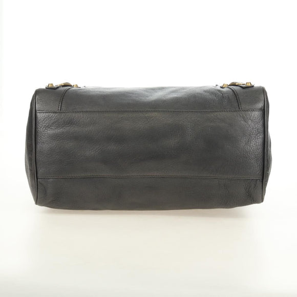 BALENCIAGA Classic Vero Hand Bag Leather Gray 235216 Auth 189775SM