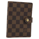 LOUIS VUITTON Damier Ebene Agenda PM Day Planner Cover R20700 LV Auth 189776-1