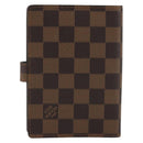 LOUIS VUITTON Damier Ebene Agenda PM Day Planner Cover R20700 LV Auth 189776-2