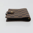 LOUIS VUITTON Damier Ebene Agenda PM Day Planner Cover R20700 LV Auth 189776-5