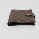 LOUIS VUITTON Damier Ebene Agenda PM Day Planner Cover R20700 LV Auth 189776-6