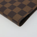 LOUIS VUITTON Damier Ebene Agenda PM Day Planner Cover R20700 LV Auth 189776-14
