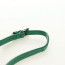 PRADA Hand Bag Leather 2way Green Silver Auth 189777SM-15