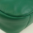 PRADA Hand Bag Leather 2way Green Silver Auth 189777SM-18