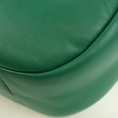 PRADA Hand Bag Leather 2way Green Silver Auth 189777SM-19