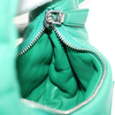 PRADA Hand Bag Leather 2way Green Silver Auth 189777SM-23