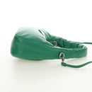 PRADA Hand Bag Leather 2way Green Silver Auth 189777SM-4