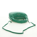 PRADA Hand Bag Leather 2way Green Silver Auth 189777SM-8