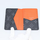 LOUIS VUITTON Monogram Eclipse Organizer De Poch Card Case M61696 Auth 189780M-13