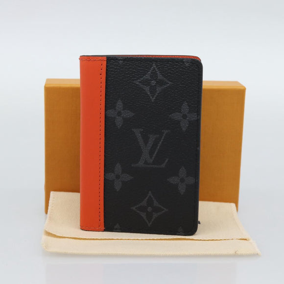 LOUIS VUITTON Monogram Eclipse Organizer De Poch Card Case M61696 Auth 189780M