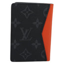LOUIS VUITTON Monogram Eclipse Organizer De Poch Card Case M61696 Auth 189780M-3
