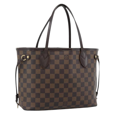 LOUIS VUITTON Damier Ebene Neverfull PM Tote Bag N51109 LV Auth 189782