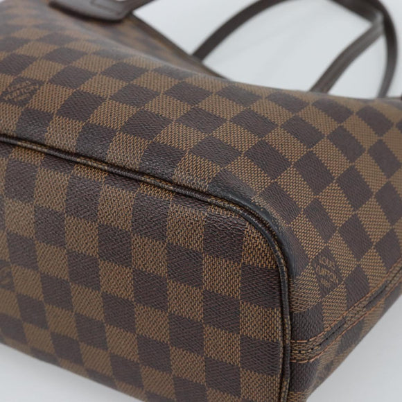 LOUIS VUITTON Damier Ebene Neverfull PM Tote Bag N51109 LV Auth 189782