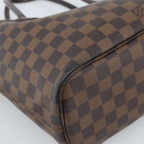 LOUIS VUITTON Damier Ebene Neverfull PM Tote Bag N51109 LV Auth 189782