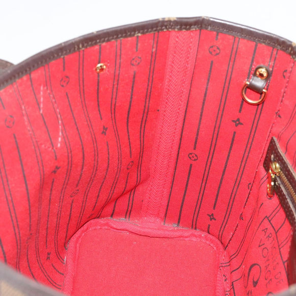 LOUIS VUITTON Damier Ebene Neverfull PM Tote Bag N51109 LV Auth 189782