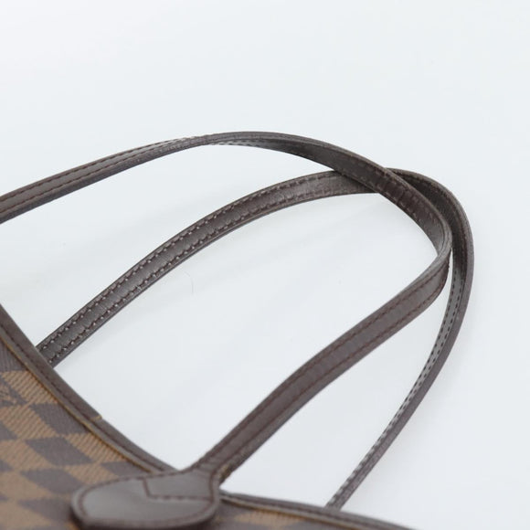 LOUIS VUITTON Damier Ebene Neverfull PM Tote Bag N51109 LV Auth 189782