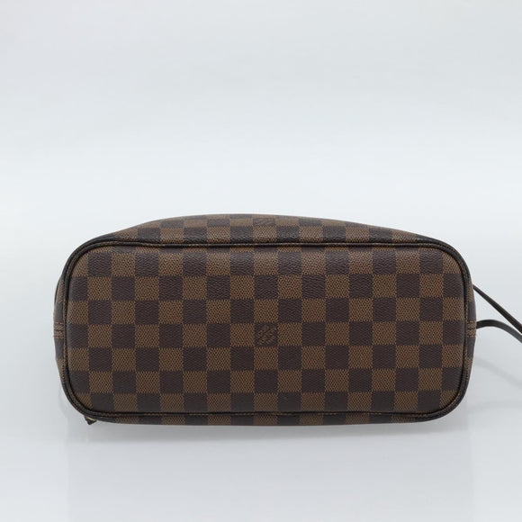 LOUIS VUITTON Damier Ebene Neverfull PM Tote Bag N51109 LV Auth 189782